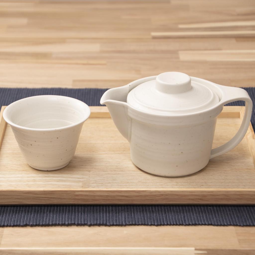 Tatara Teapot, 320cc, Pelican Pot, Matte White, Ceramic, Made In Japan, Product Number 23264