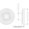 36mm IP68 Waterproof 8 Ohm 2W Speaker with Internal Magnet for Walkie-Talkies