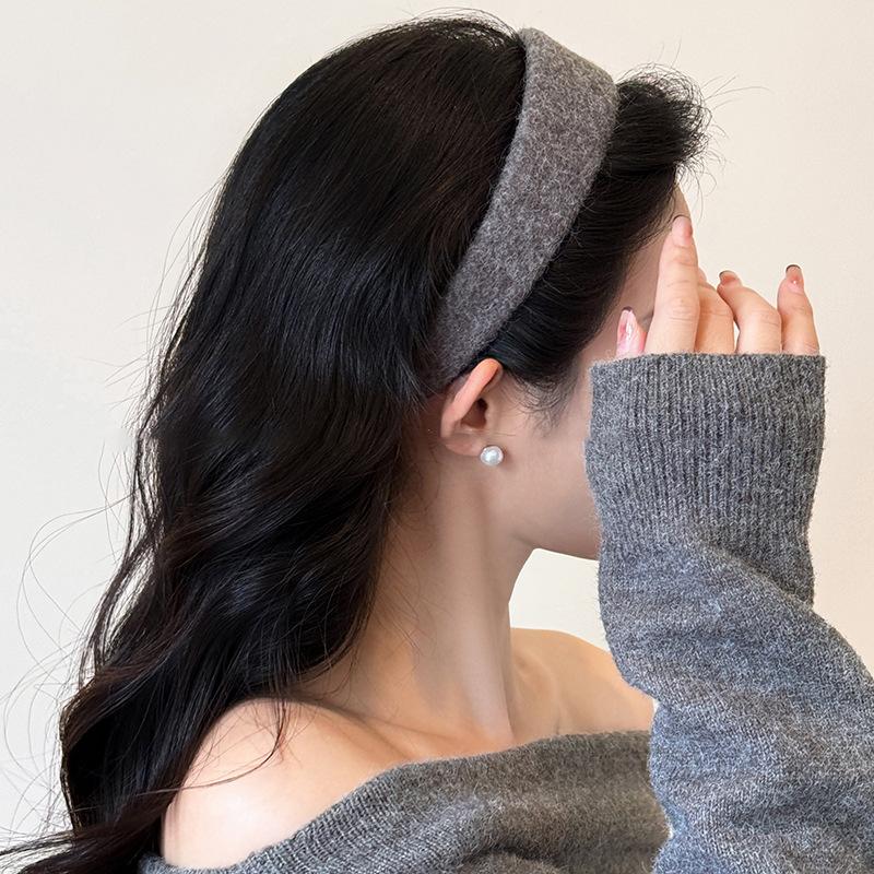 Retro Plüsch Hoher Totenkopf Stirnband Koreanische Haarspange Stirnband Pendeln Vielseitige Haaraccessoires