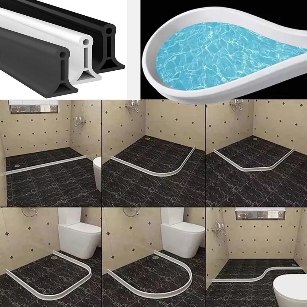 1M Ground Block Water Stop Strip Curve Frame Bathroom Gear Threshold Block Door Threshold Gap