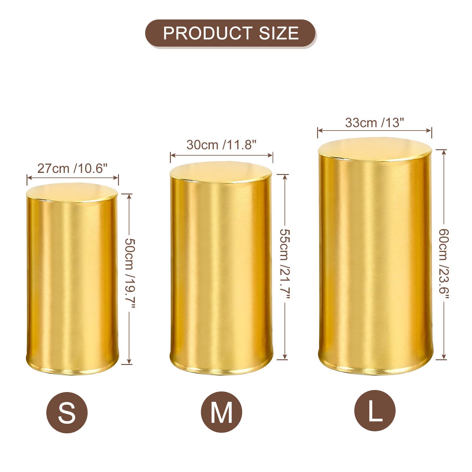 

Uxcell Plinth Stand Cover Elastic Pedestal Column Cylinder Covers Cylinder Spandex Stand Cover for Birthday Party Decor 3/5pcs