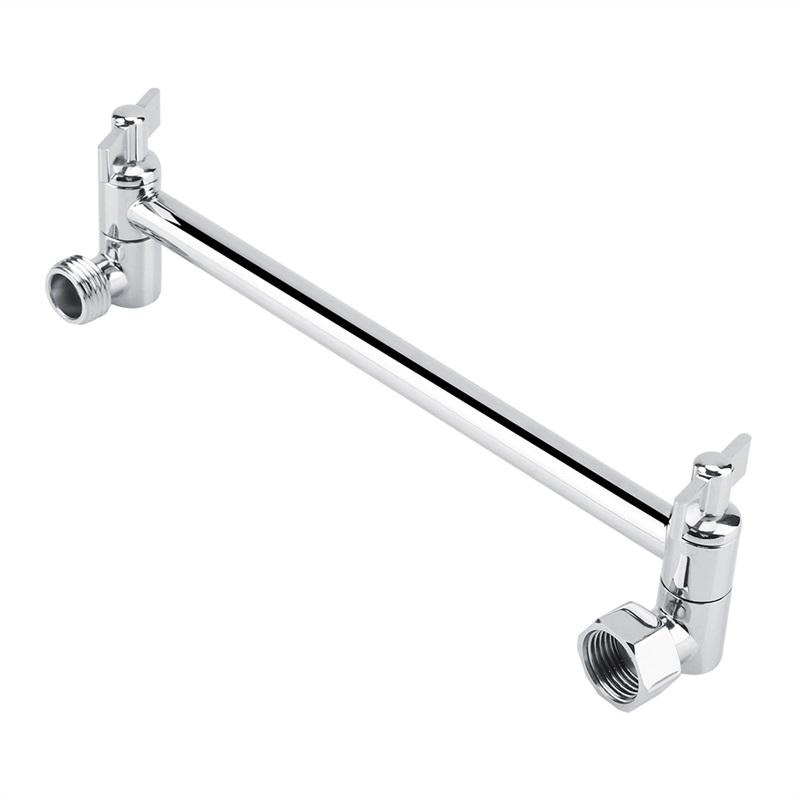 Verstellbarer Duscharm Universelles Bogen-Design Verbindung Massives Kupfer Dusche Verstellbarer Winkel Anti-Leck Dusch-Verlängerungsarm