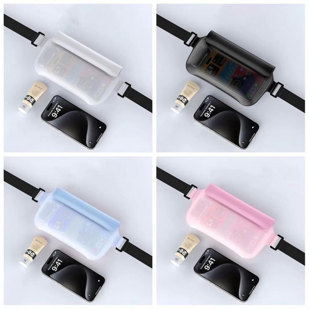 Waterproof Sealing Drift Diving Swimming Waist Bag Touchscreen Transparent Photo Waterproof Bag Underwater Dry Bags for Phone