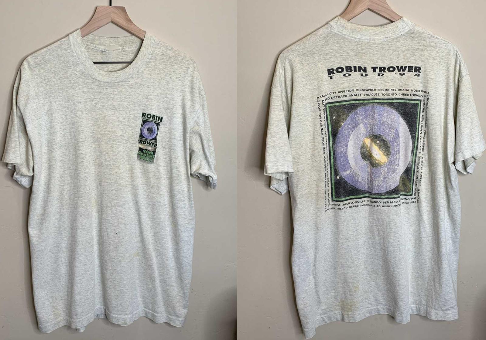 Rare Robin Trower Century Blues 2sides T-shirt S to 5XL PA313 S