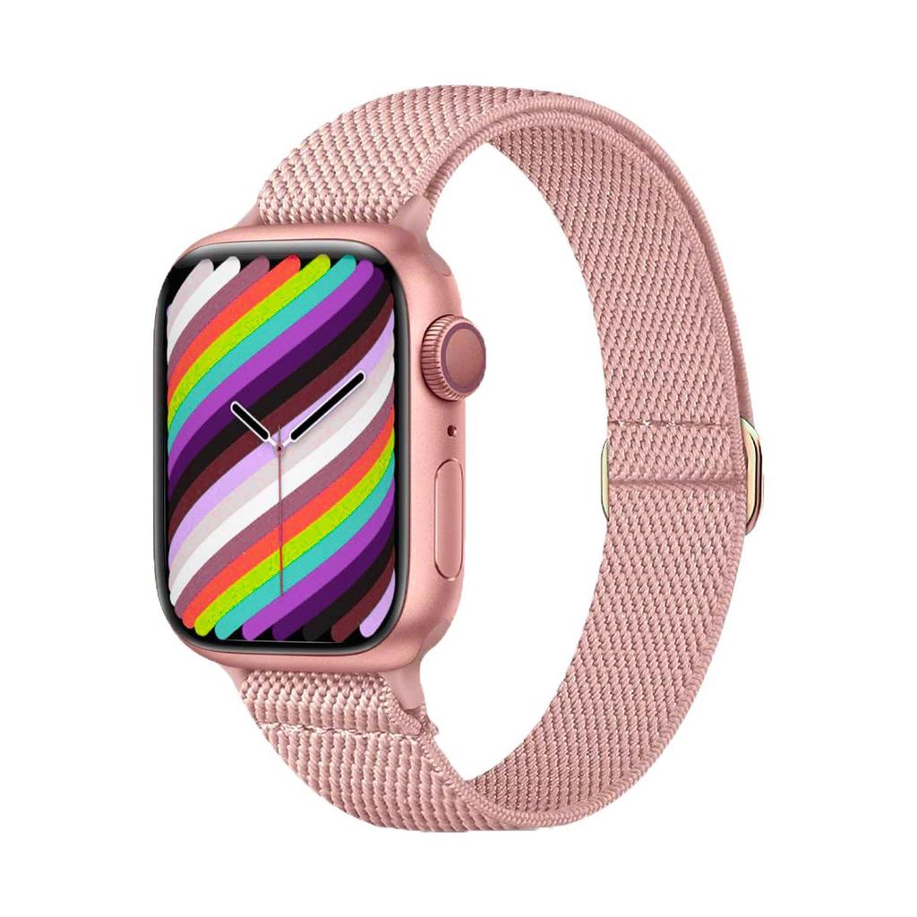 Apple Watch SE87654 Bracelet Élastique en Nylon pour Femme - Convient aux Petits Poignets, Bracelet Ultra