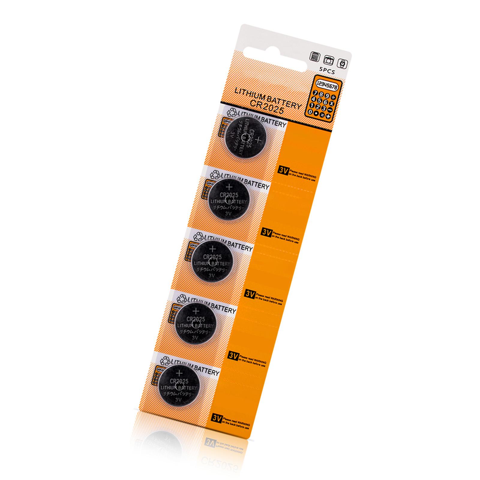 

Комплект батареек CR2025 из 5/10 3 В батареек CR2025 Надежная работа для небольших электронных устройств и бытовых приборов A