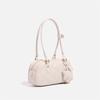Small Fragrant Korean Version of Ringer Boston Bag Sweet Autumn Milk Tea Color Handbag Single Shoulder Crossbody Bag Bag Woman