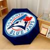 Toronto Blue Jays Umbrella with Automatic Open/Close & Self-8-Rib Heavy-Duty Umbrella, Compact Travel Umbrella Suitable for Outdoor