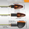 Universal Motorcycle Halogen Turn Signal Light Motorcycle Blinker Lights 12V 10mm Turn Signal Lamp For Honda For YAMAHA