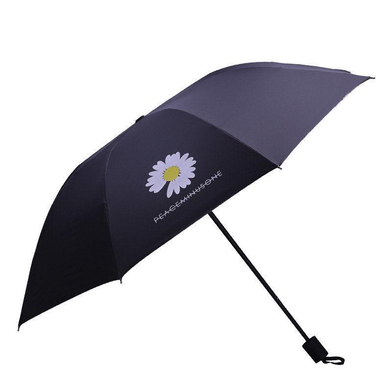 Manual Umbrella Large Double Umbrella Sunshine and Rain Umbrella Women's Folding Umbrella Vinyl Sun Umbrella