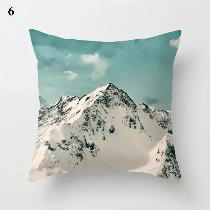 Luxury Home Decor Pillow Cover Living Room Sofa Cushion Cover Mountain Forest Pattern Cushion Cover