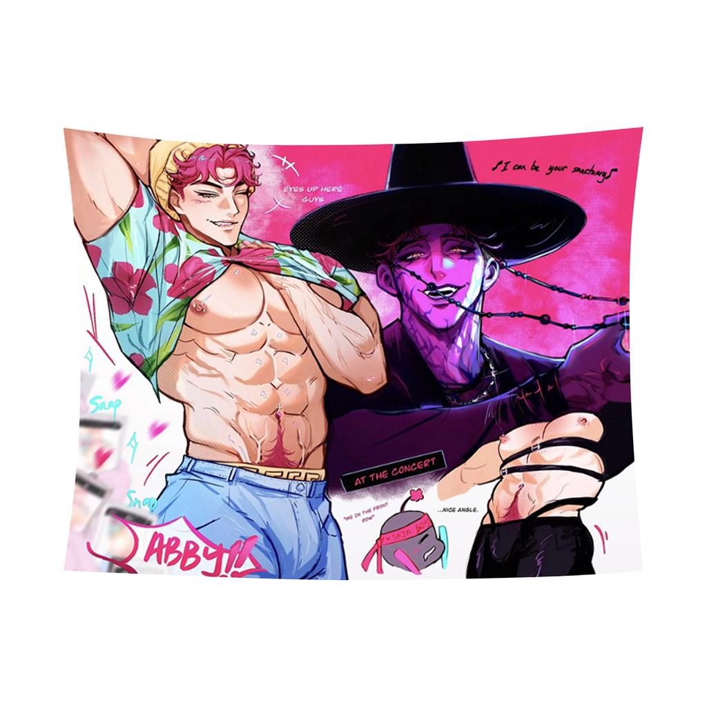 150x130cm Fashionable Printed Hanging Cloth Background Cloth Wide Room Background Decorative Cloth