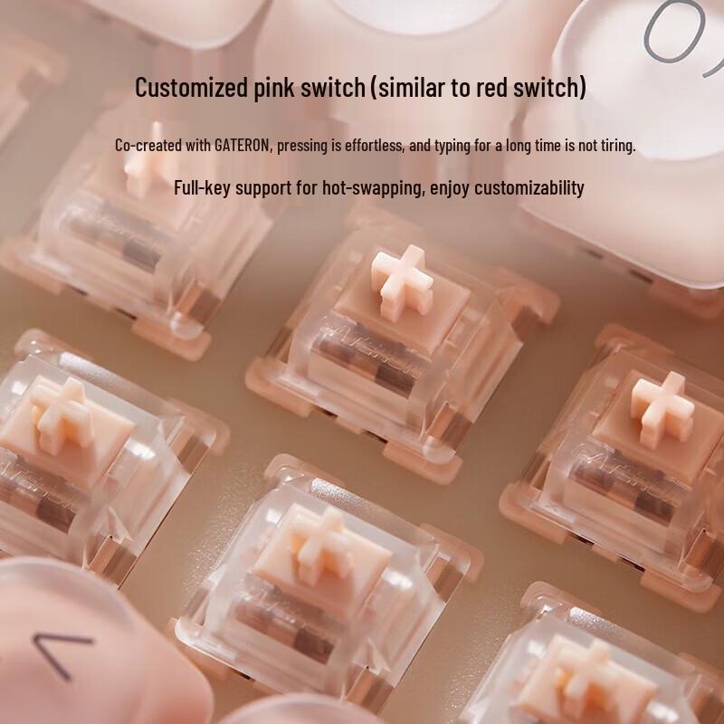 LoFree OE914 84-Key Triple-Mode Gasket Mechanical Keyboard with Wireless Mouse