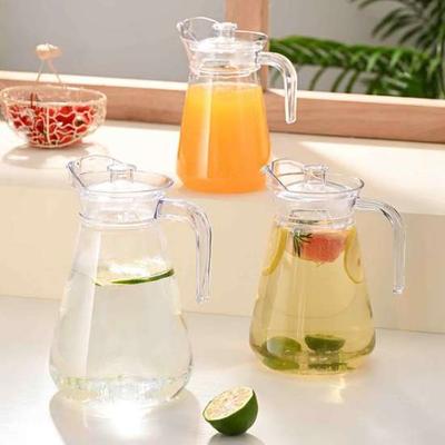 Cold Beverage Pitcher with Spout Spill-Proof Lid Large Capacity Water Jug for Ice Tea Lemonade Juice Outdoor Water Dispenser for Parties Home Office