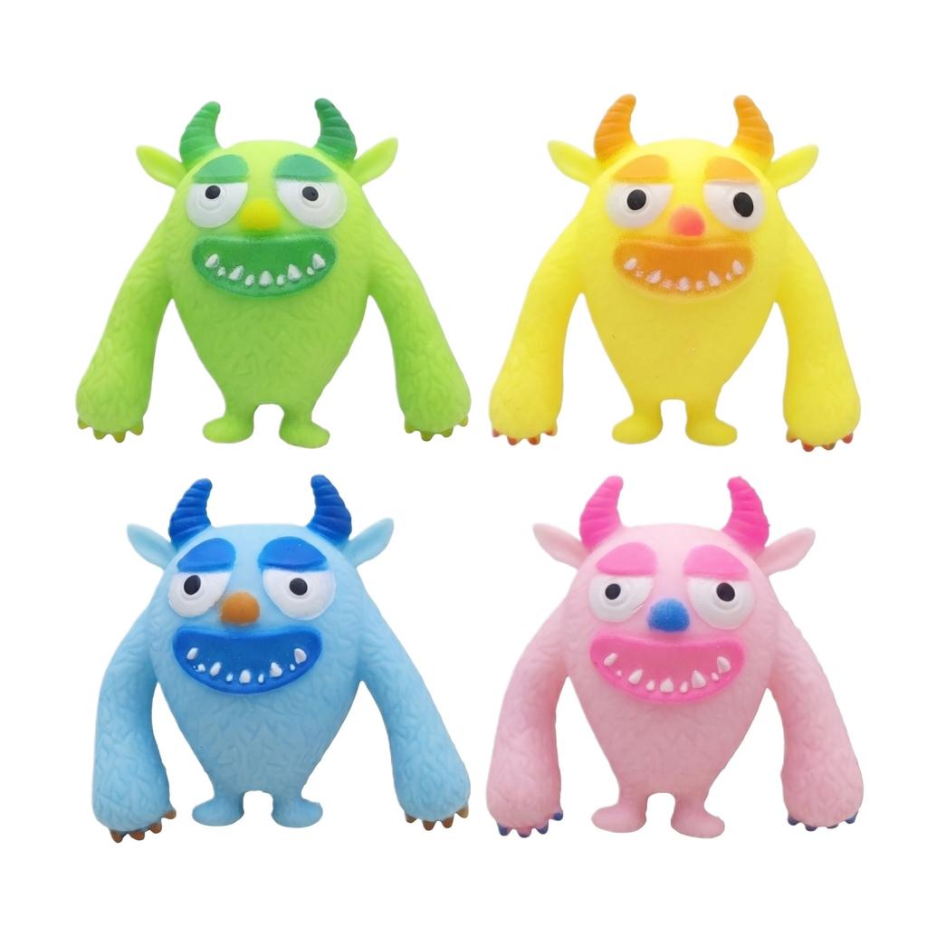 Squishy Monster Stress Relief Toy Soft Squeeze Sensory Figure Durable Flexible Material Fun Shape for Kids and Adults