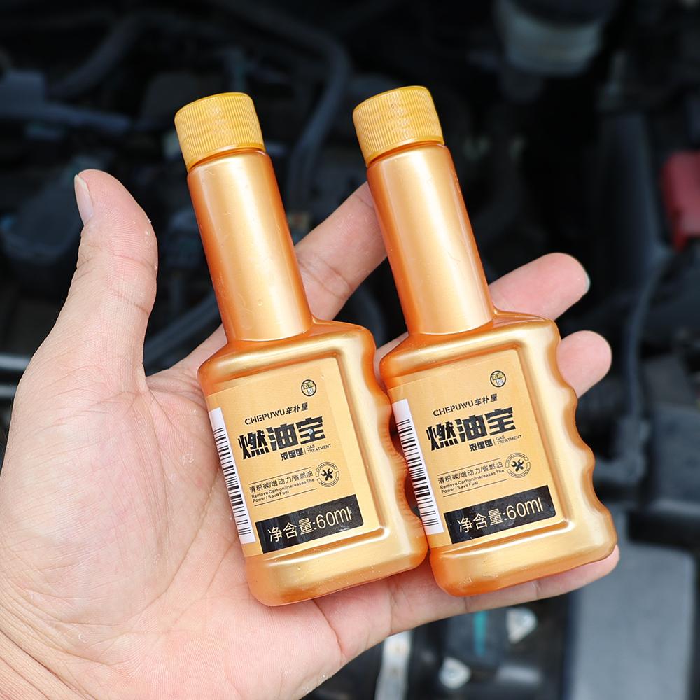 60ml Multi-Action 2-in-1 Car Cleaner Fuel Injector Clean Tools Auto Engine De-Carboniser Cleaning Agent Petrol Saver Additive