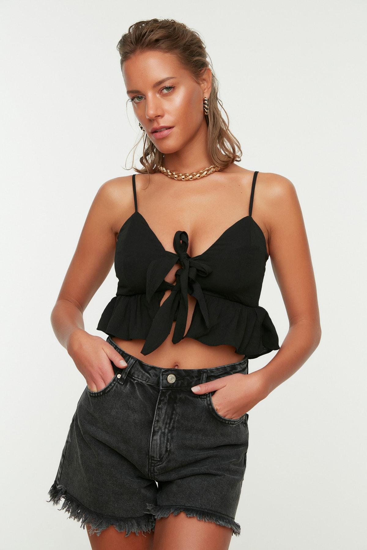 

Блуза с оборками Black Tie TBESS20BZ0926..