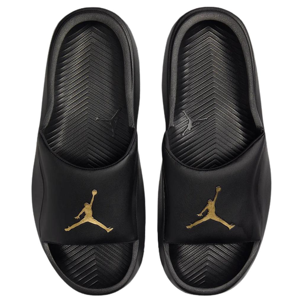 New JORDAN Franchise Slide Black Metallic Gold HF3263-007