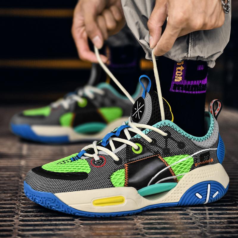 Fashion Retro Splicing Men's Basketball Shoes High-quality Professional Sports Running Shoes Men Outdoor Basket Shoes Men Street Sneaker