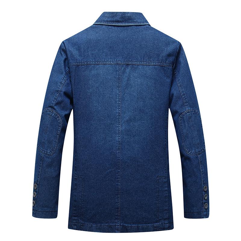 Men's Plus Size Casual Denim Jacket 2182