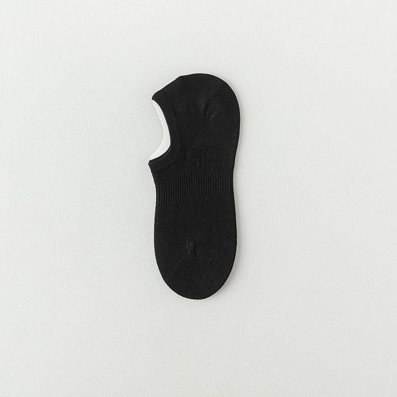 

Female Summer Thin Style Cool Feel Deodorant Invisible Shallow Mouth Boat Socks 1 pair чорний