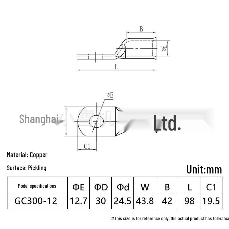 GC Flared Copper Tube Terminal 10-400 Sqmm Cable Connector Lug
