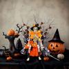 Pumpkin Skeleton Halloween Tabletop Ornament Party Decoration Spooky Props Event