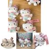 Adorable 50th Anniversary Hello Kitty Plush Toy With Cuddly Bear Design For Kids