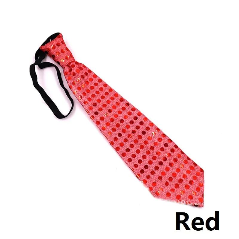 LED luminous tie, glitter sequined luminous tie, concert atmosphere props