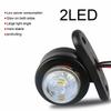 2 stk Rød Hvit LED Sideblinklys Parkeringslys Lastebil Lys Tilhenger Baklys 12V 24V Markeringsindikatorer Lys Parkeringslys