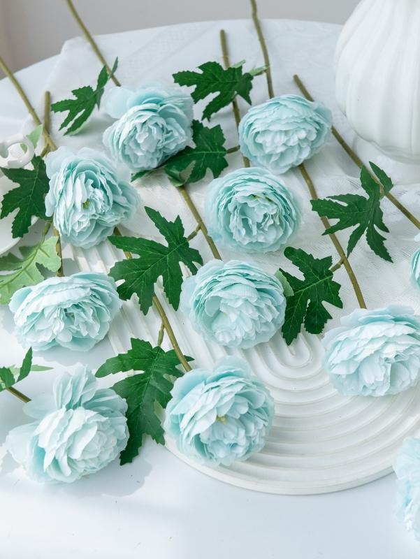 

Artificial Flower Silk Peony Wedding Bridal Bouquets Outdoor Courtyard Home Bedroom Decor Artistic Festival Wreath Diy Box Gifts 3pcs