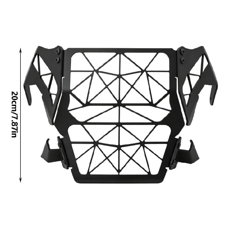 Motorcycle Headlight Cover Accessory, Iron Lamp Panel Part for 450MT Retro Custom Appearance and Daily Road Presentation with Front Detail