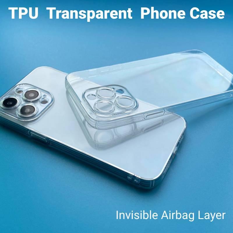 New 15 Apple Phone Case Transparent Tpu Material All-around Protection