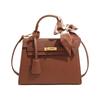 2026 Mori Cute Lychee Textured Niche Shoulder Bag - Women's Summer Small Square Handheld Kelly Bag