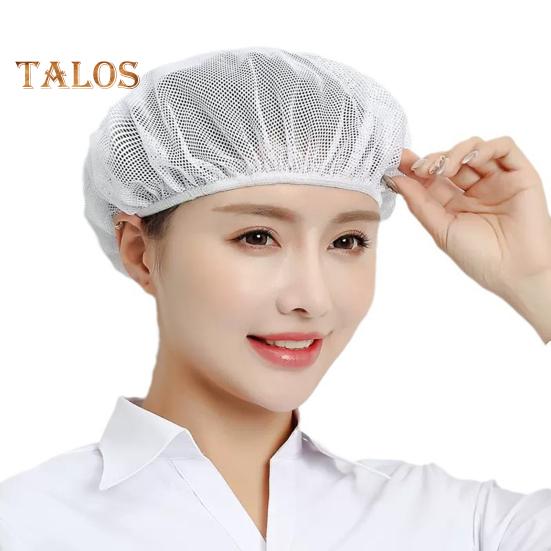 Reusable Bakery Hat Mesh Chef Cap Soft Breathable Friendly To Skin Washable Cooking Cap Protective Headwear