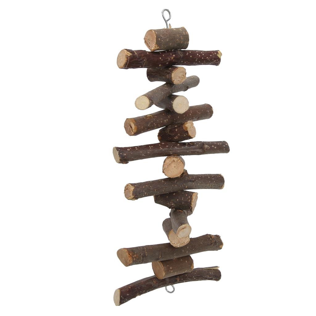 12 Pack Hamster Tunnel Toys Set Flexible Small Animal Tunnel and Natural Wooden Pet Molar Toys for Hamsters Guinea Pigs