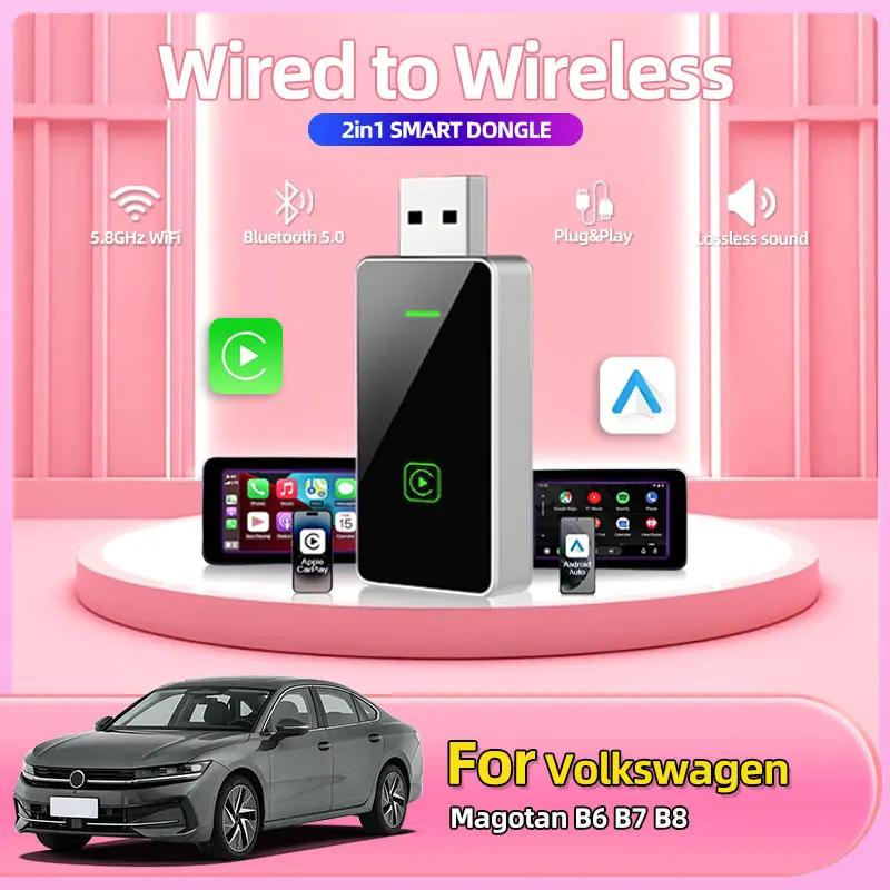 

Автомобильный стайлинг Беспроводной Car Play Беспроводной адаптер Умная мини-коробка Plug And Play WiFi Быстрое подключение Для Volkswagen Magotan B6 B7 B8
