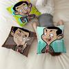 Funny Cartoon Mr Bean Cushion Cover Pillow Cover Decor Pillowcase Printed Cushion Case For Couch
