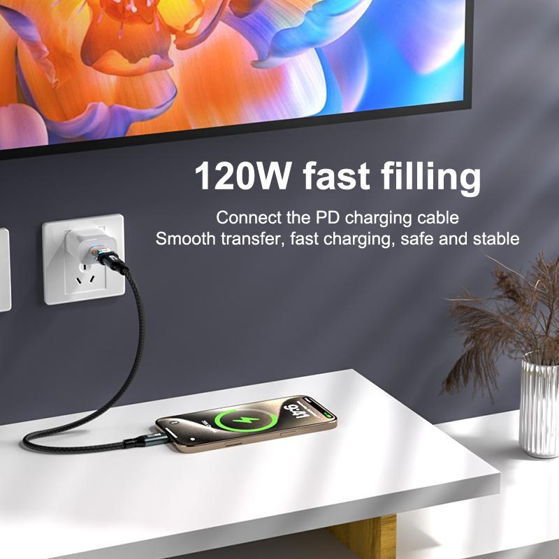 120W Usb To Type C Otg Adapter Usb A Male To Type C Female Cable Converter For Macbook Iphone Ipad Huawei Matepad Xiaomi Laptops