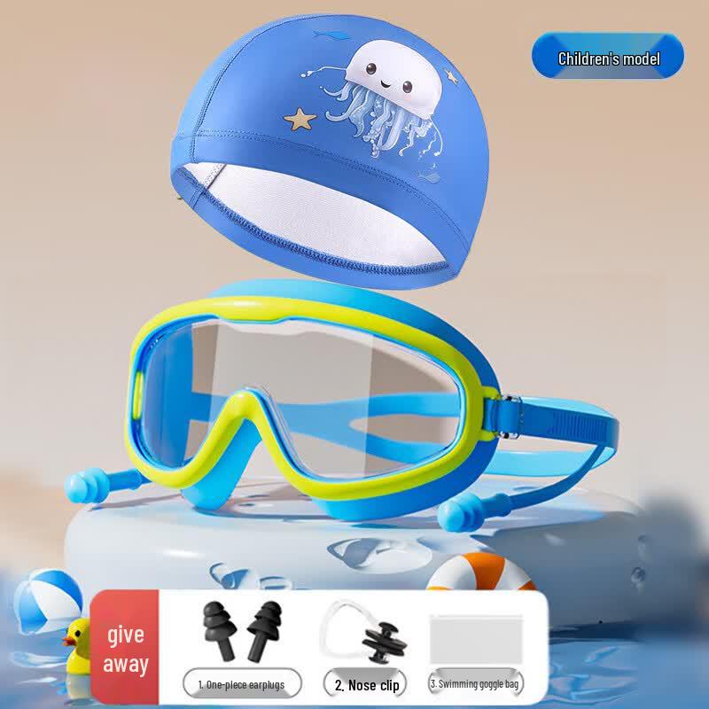 

Unisex Kids Cartoon Swimming Goggles Set