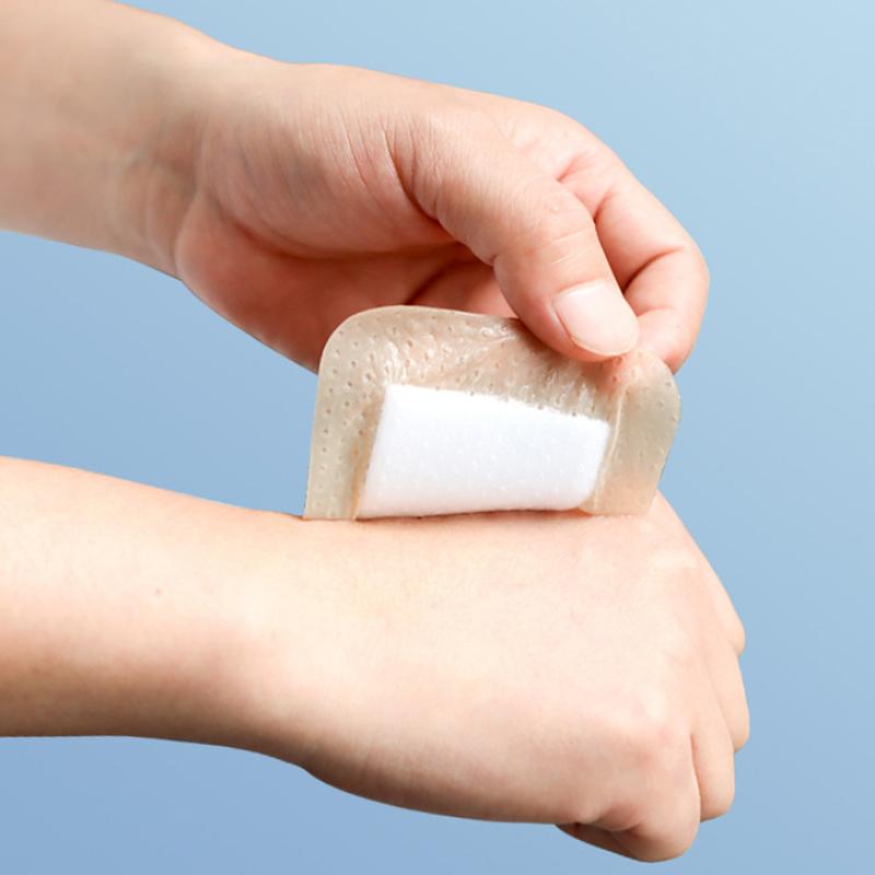 Weiches Polysiloxan-Gel Polyurethan-Schaumverband Postoperativer Wundpflaster Kaiserschnittpflaster Dekubitus Hohe Absorption