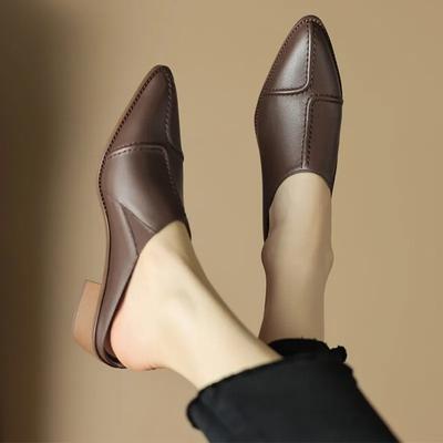 Damen Hausschuhe Klobige Pantoletten Schuhe Sommer Mittelhohe Absätze Sandalen 2024 Neue Mode Slingback Zehentrenner Freizeitschuhe Kleid Pumps Pantoletten