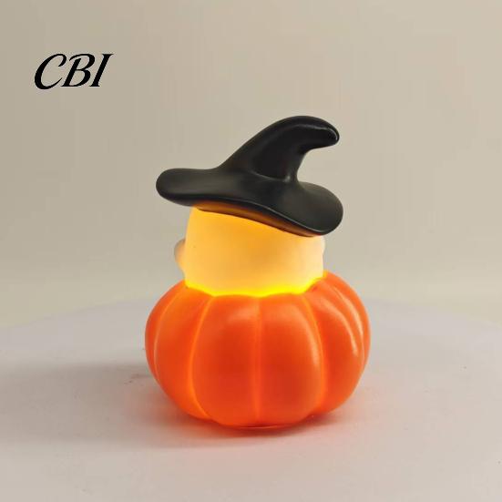 Desktop Night Light 1/3Pcs Halloween Pumpkin Ghost Light, Spooky LED Bedside Lamp, Battery Operated Mini Table for Bedroom Party
