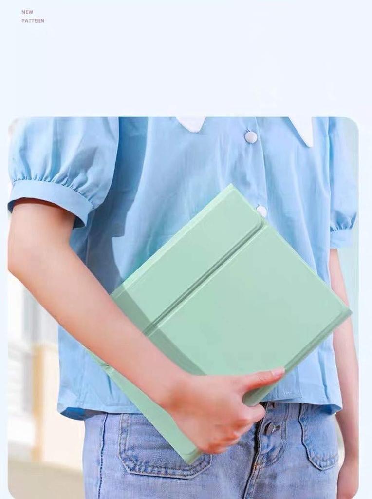 Bunte Tastaturhülle mit Touchpad und Stifthalter für iPad 5. und 6. Generation Abnehmbare Magnetische Bluetooth Drahtlose Tastatur und Kompatibel