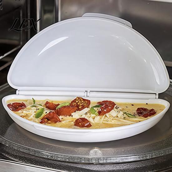 Egg Steamer Box Microwave Poacher with Lid, Nonstick 2-Cavity Cooker Portable Steamer, Dishwasher Safe Poaching Maker, Kitchen Breakfast Gadget Maker