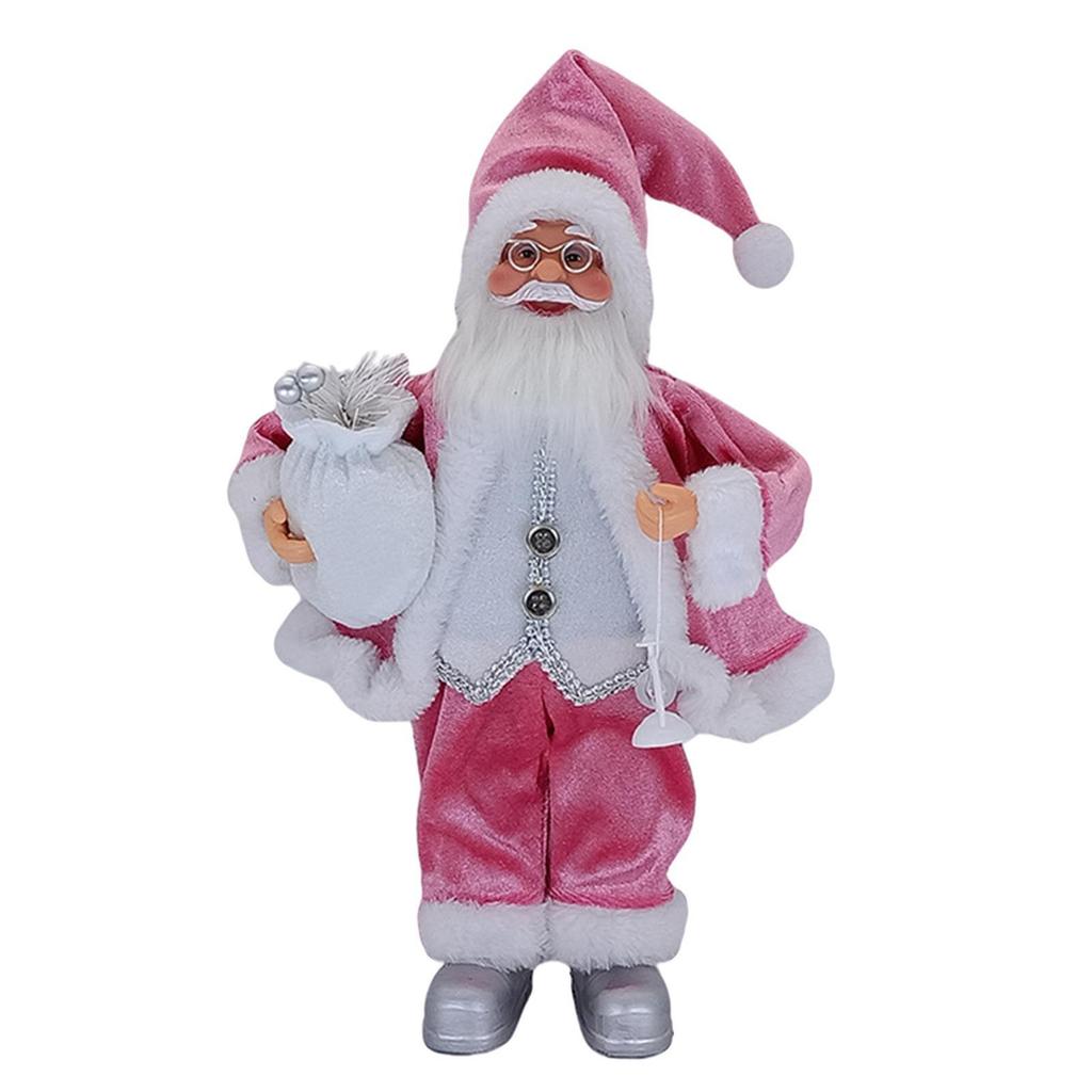Snowman Santa Claus Doll Ornament Decoration Indoor Table Desk Statue Decor