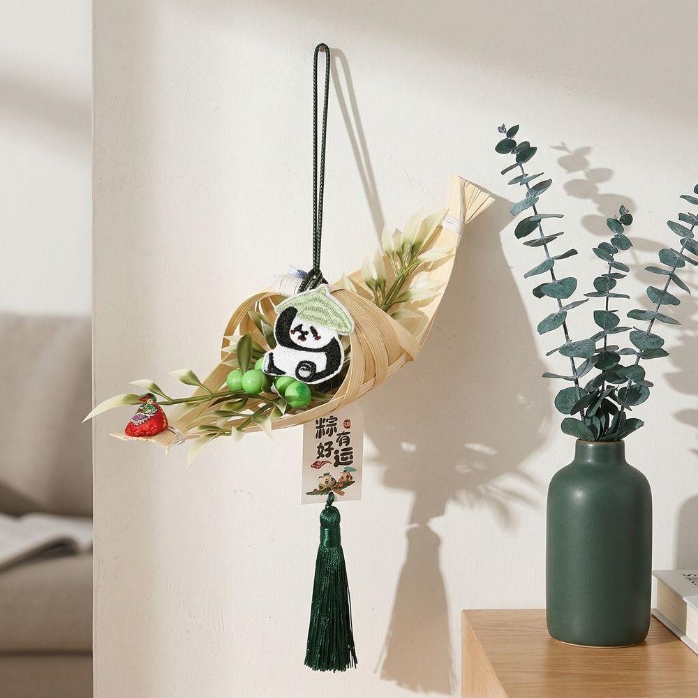 Traditional Dragon Boat Festival Sachet Chinese Style Handmade Fragrance Bag Cartoon with Tassel Zongzi Aromatherapy Pouch
