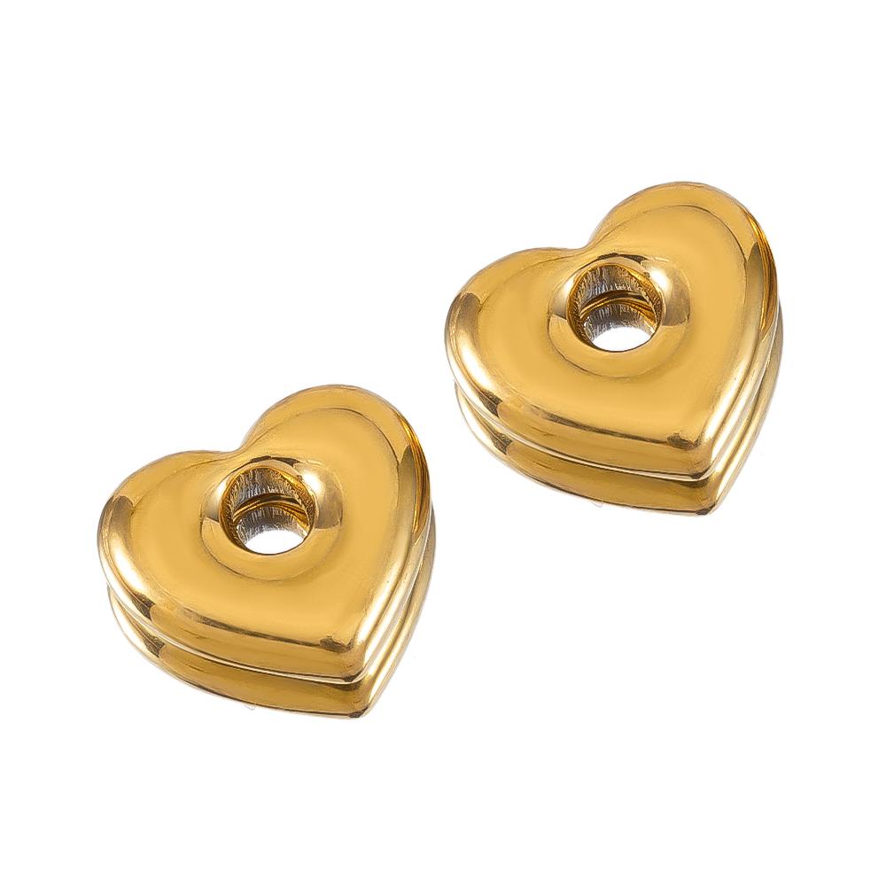 5pcs Stainless Steel Hollow Square Heart Round Charms Stone Texture Pendants for DIY Jewelry Findings Necklace Earrings Supplies