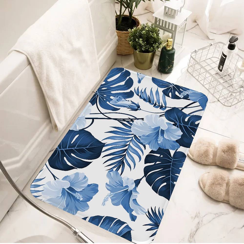 Monstera Deliciosa Decorate Entrance Door Mat Nordic Style Bedroom Living Room Doormat Home Balcony Anti-Slip Modern Home Decor
