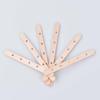 Wooden Wick Holder for DIY Candle Making, 114x10x2mm, Popsicle Stick with Multi-Hole and Single Center Hole Design.
